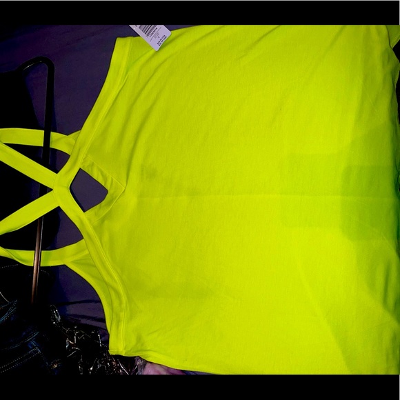Tops - Torrid Halter Foxy collection neon yellow size 3 - New with Tags
